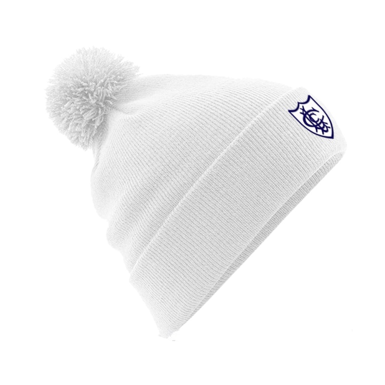 LONG LEE CC Original Pom Pom Beanie : White